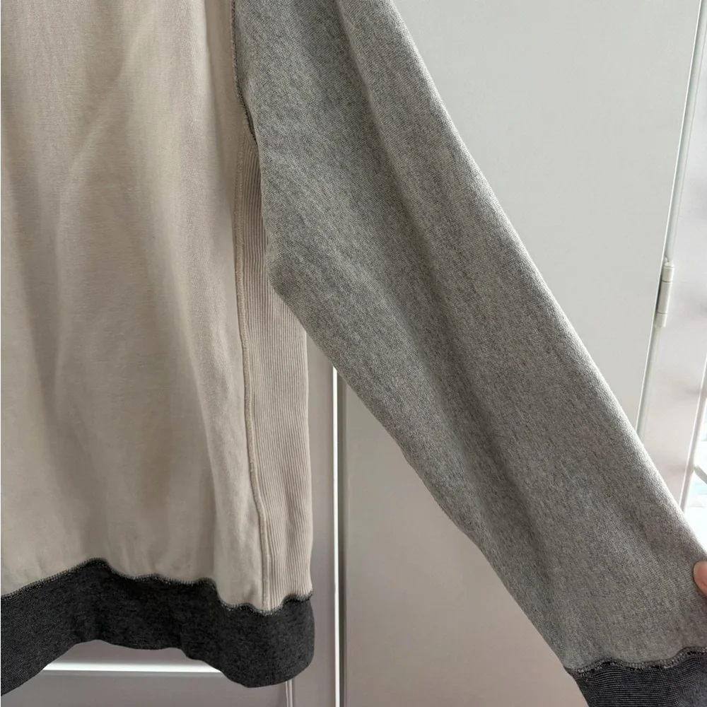 Todd Snyder Cream and Gray Two-Tone Sweatshirt - Picture 12 of 14